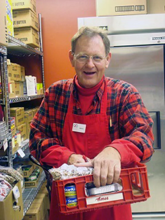 Senior Volunteering at Food Bank Senior Volunteering at Food Bank